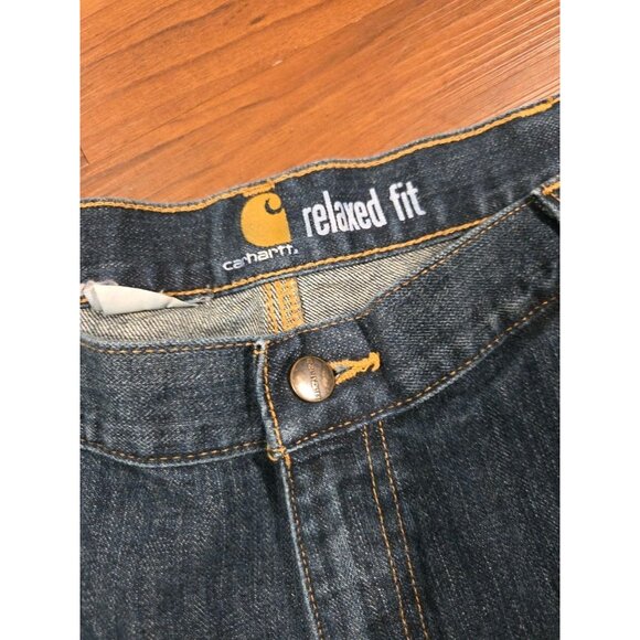 Carhartt Carpenter Jeans Relaxed Fit | Cotton Blend| Denim Men's Actual 38x32 - Picture 2 of 4